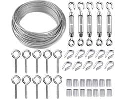 Roestvrijstalen Draadset – 30M×2mm, met M5-spanner, voor planten
