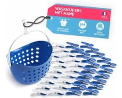 Zachte clips met mandje - Premium wasknijpers voor een duurzaam huishouden