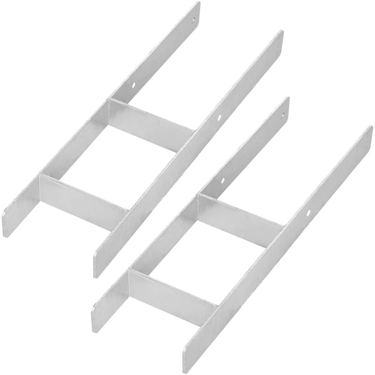 Kotarbau Serie - Stalen H-vorm Fundament - Gegalvaniseerd - 160mm - Set van 2 — afbeelding 1