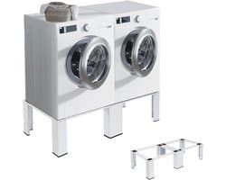 Verstelbaar en Stabiel Onderstel voor Wasmachine en Droger, Dubbele Verhoging onderbouw — afbeelding 1