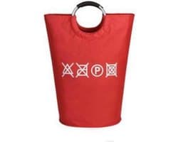 Draagbare Waszak - Rood - Opvouwbare Wasmand - Met Handvaten
