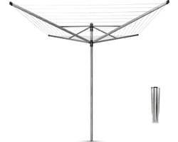 Brabantia Lift-O-Matic Droogmolen - met Metalen Grondanker - 60 m — afbeelding 1