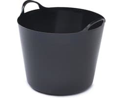 Whitefurze Flexibele emmer - 26 liter - Kunststof - Zwart - 38 x 41 x 35 cm