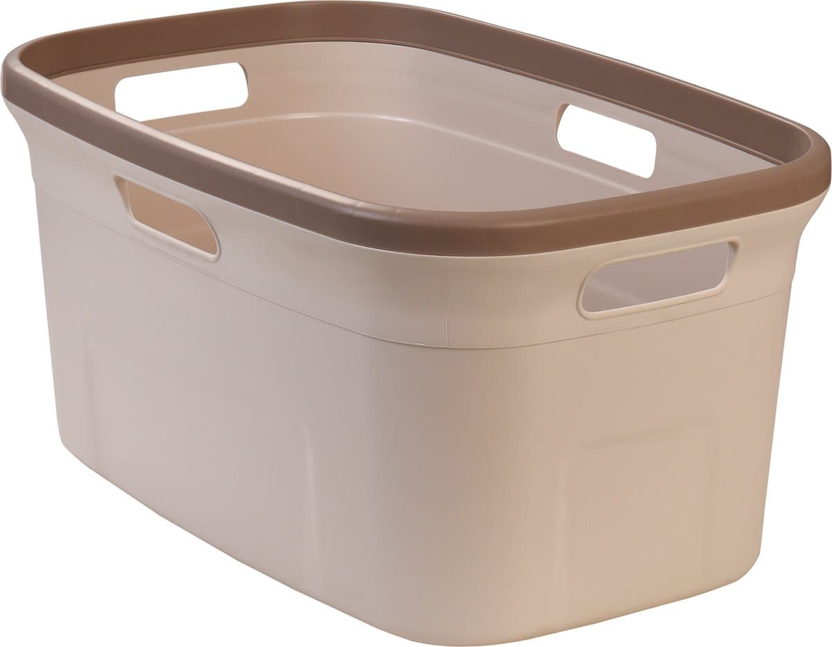 Motek® - Deluxe Wasmand - 45 l - Heupwasmand - Bruin Cream — afbeelding 1
