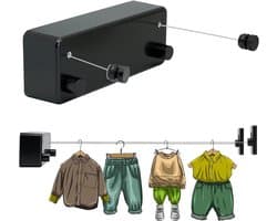 Waslijn uittrekbaar - 10 meter draagbare campingwaslijn - outdoor reizen/antislip waslijn voor kamperen/ wandelen/hotel/tuin/balkon - Roze — afbeelding 1