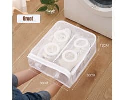 Colorful Sun® Waszak - Wasnet voor Schoenen - Groot - 1 st - 36 x 30 x 12 cm - Schoen Wassen - Speciale Zorg Waszak Huishouden - Netje Anti-Vervorming - Multifunctionele waszakje voor lingerie wasnet - sneaker cleaner waszakken voor wasgoed waszakken