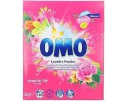 Omo Tropical Waspoeder - 100 wasbeurten - 5kg - Wasmiddel