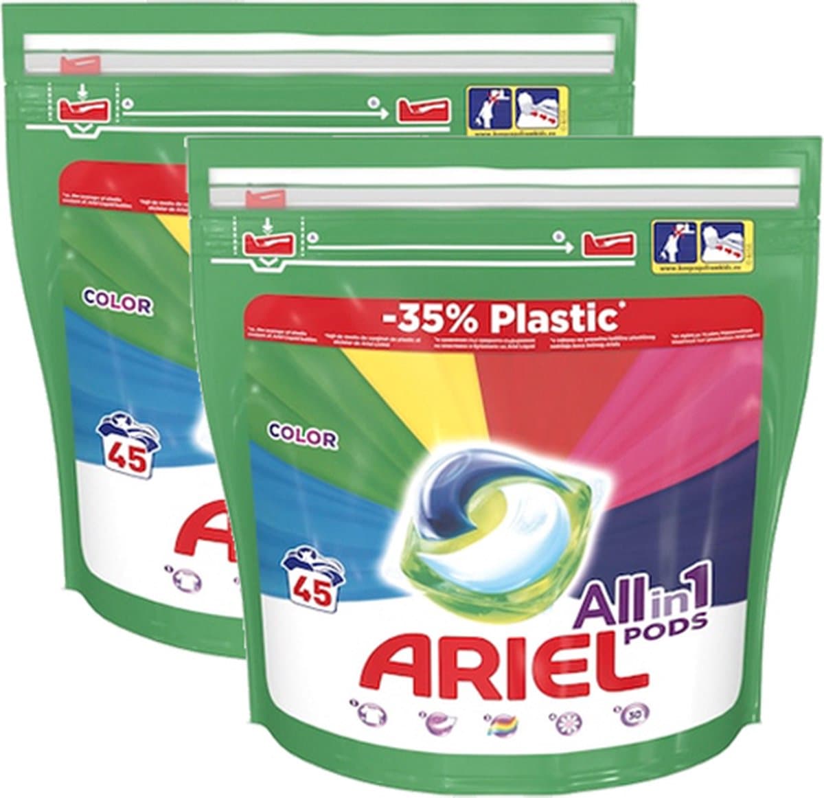 Ariel Allin1 Pods Color Wasmiddel - 90 stuks — afbeelding 1