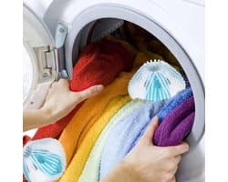 BukkitBow - Pluisballen / Wasballen - Ontpluizer - Pluisverwijderaar - Anti-Pluis Wasbal Set voor Wasmachine/Droger - 6 Stuks — afbeelding 1