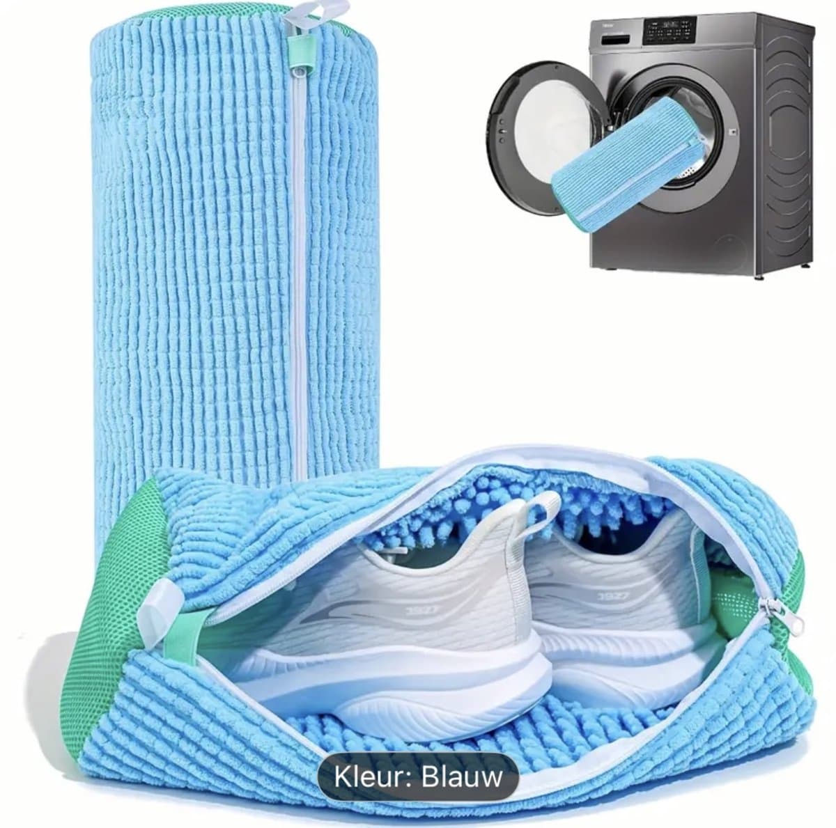schoenenwaszak blauw — afbeelding 1