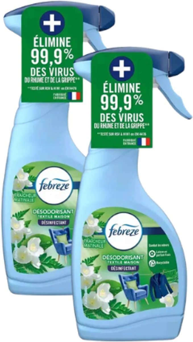 Lenor Febreze Textielverfrisser Spray - Morning Freshness - Multipack | 2x 500ml | Verwijdert nare geuren — afbeelding 1