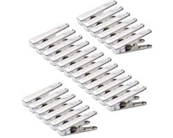 Ibenzoa® 80 Stukken Winddichte Wasknijpers Van Roestvrij Staal, 7 Inch, Duurzaam, Metaal, Voor Handdoeken, Sokken, Ondergoed, Kleding