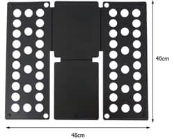 Kleding vouwer - Zwart - 66 x 54 cm - Hulp Bij Vouwen - Opvouwplank - Wasgoed Vouwplank