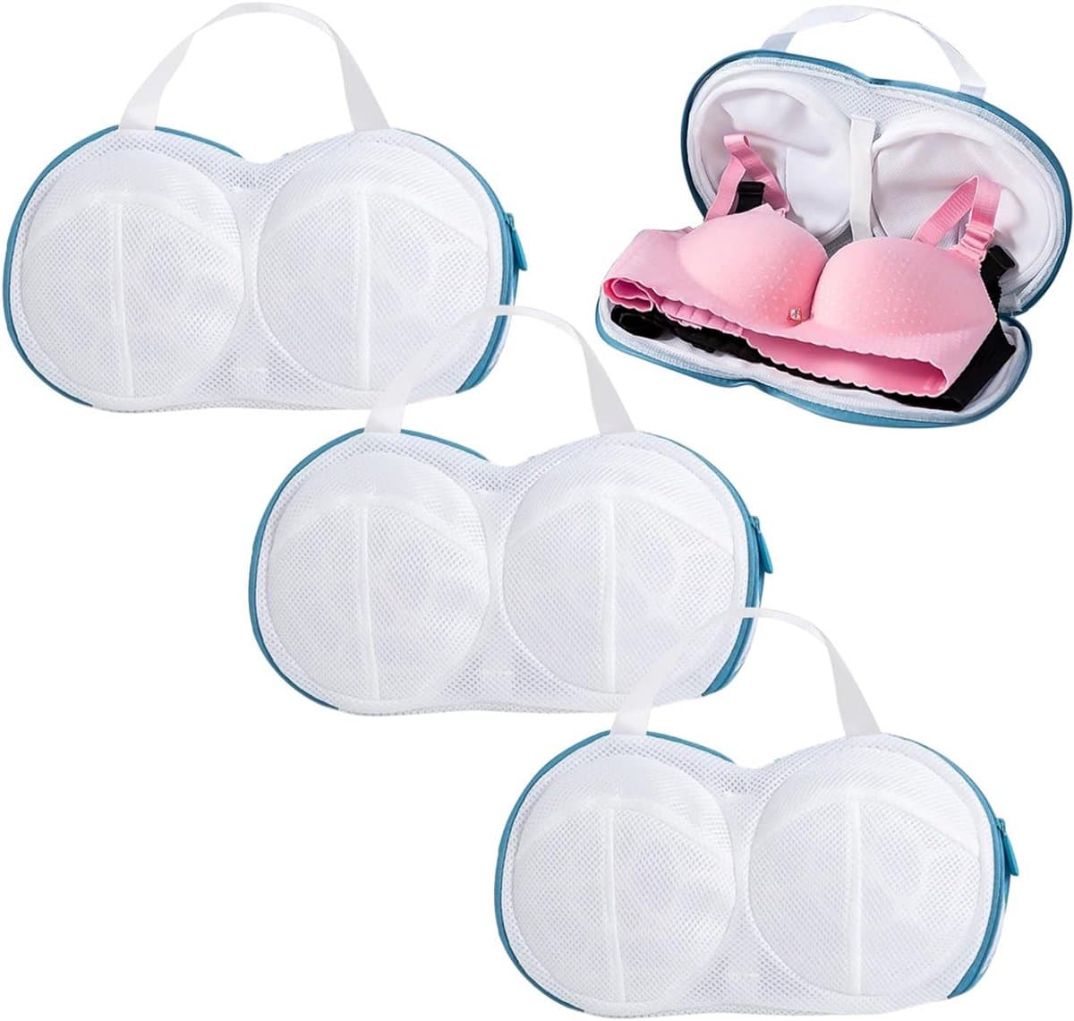 Bh Waszakken - 3 Stuks - Anti-Vervorming - Wasmachine Zakjes - Waszakken - Waszakken Set Met Rits - Wasnet - Waszak - Waszak Bh - Wassorteerder - Waszak Wasmachine - Bh's Waszakje - Waszakje - Waszakje Lingerie - Bh Wasnetje Voor Wasgoed — afbeelding 1