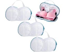 Bh Waszakken - 3 Stuks - Anti-Vervorming - Wasmachine Zakjes - Waszakken - Waszakken Set Met Rits - Wasnet - Waszak - Waszak Bh - Wassorteerder - Waszak Wasmachine - Bh's Waszakje - Waszakje - Waszakje Lingerie - Bh Wasnetje Voor Wasgoed