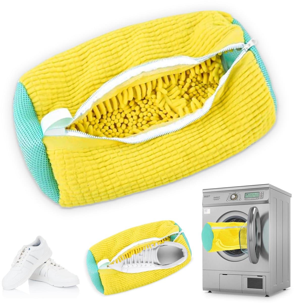 Ibenzoa® Schoenenwaszak van Polyesternylon met Ritssluiting - Perfect voor Sportschoenen en Tennisschoenen — afbeelding 1