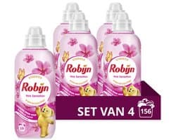 Robijn - Wasverzachter - Pink Sensation - 4 flessen - 156 wasbeurten - Voordeelverpakking