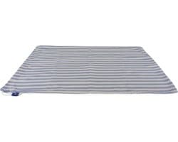 Waszak 60x60 cm - Met K-locksluiting - Blauw gestreept