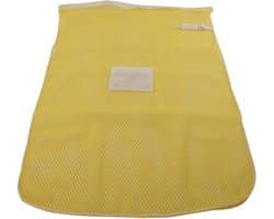 Premium wasnet 60x90 cm - Met knoopsluiting - Geel — afbeelding 1