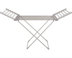 FurnStar - Droogrek - Elektrische droogrek - Verwarmde Wasrek - Droogrek met Verwarming - 148 x 53 x 90 cm - Grijs