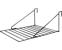 BRASQ Droogrek Hangend Zwart - 5 meter - Wasdroger voor Deur en Balkon - Wasrek inklapbaar - Wanddroogrek - ophangbaar droogrek- 53x71x27 cm