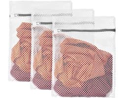 Dailygoods - Waszakken - Herbruikbare wasnetten - Met ritssluiting - 30 x 40 cm - Voor wasmachine - Bescherming kleding - Ideaal voor delicate stoffen