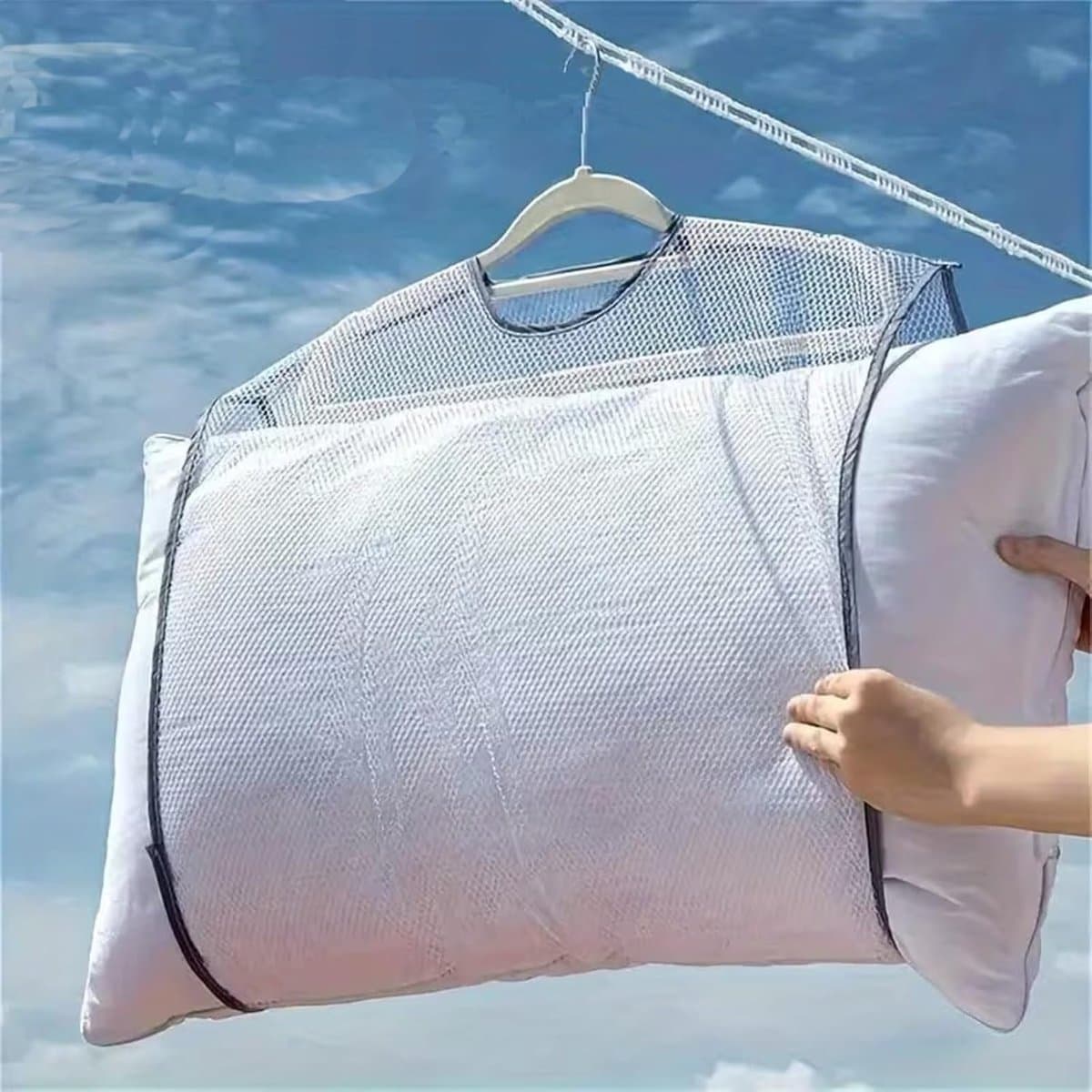 10 stuks multifunctionele luchtdroog waszakken – Stoffen droognet voor kussens, speelgoed en onregelmatige voorwerpen-45x55cm — afbeelding 1