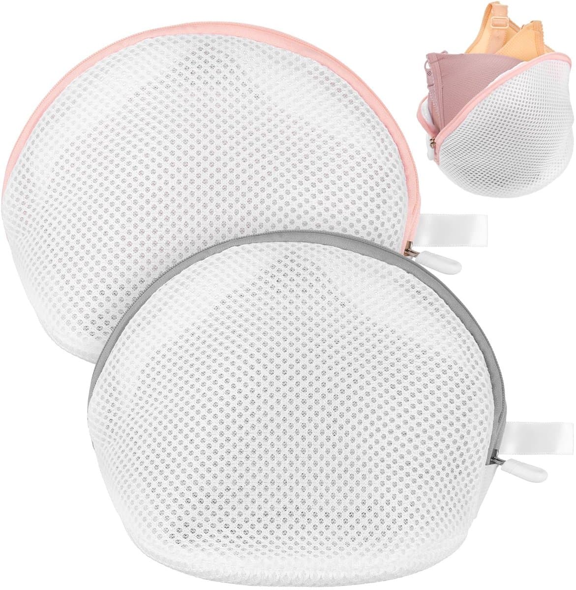 ZEYNOMAX- Wasnet - 2 Stuks - Herbruikbare Waszak - Waszakken voor Ondergoed - Waszak voor BH's - Polyester - Roze — afbeelding 1