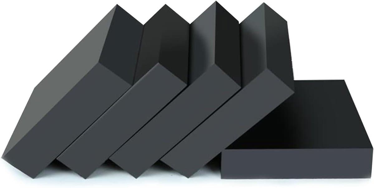 Rubberen Trillingsdempers - Vloerbeschermers Dempers - Apparaten Stabiliseren - Goede Schokabsorptie - 50x50mm Pak 5 - Zwart — afbeelding 1