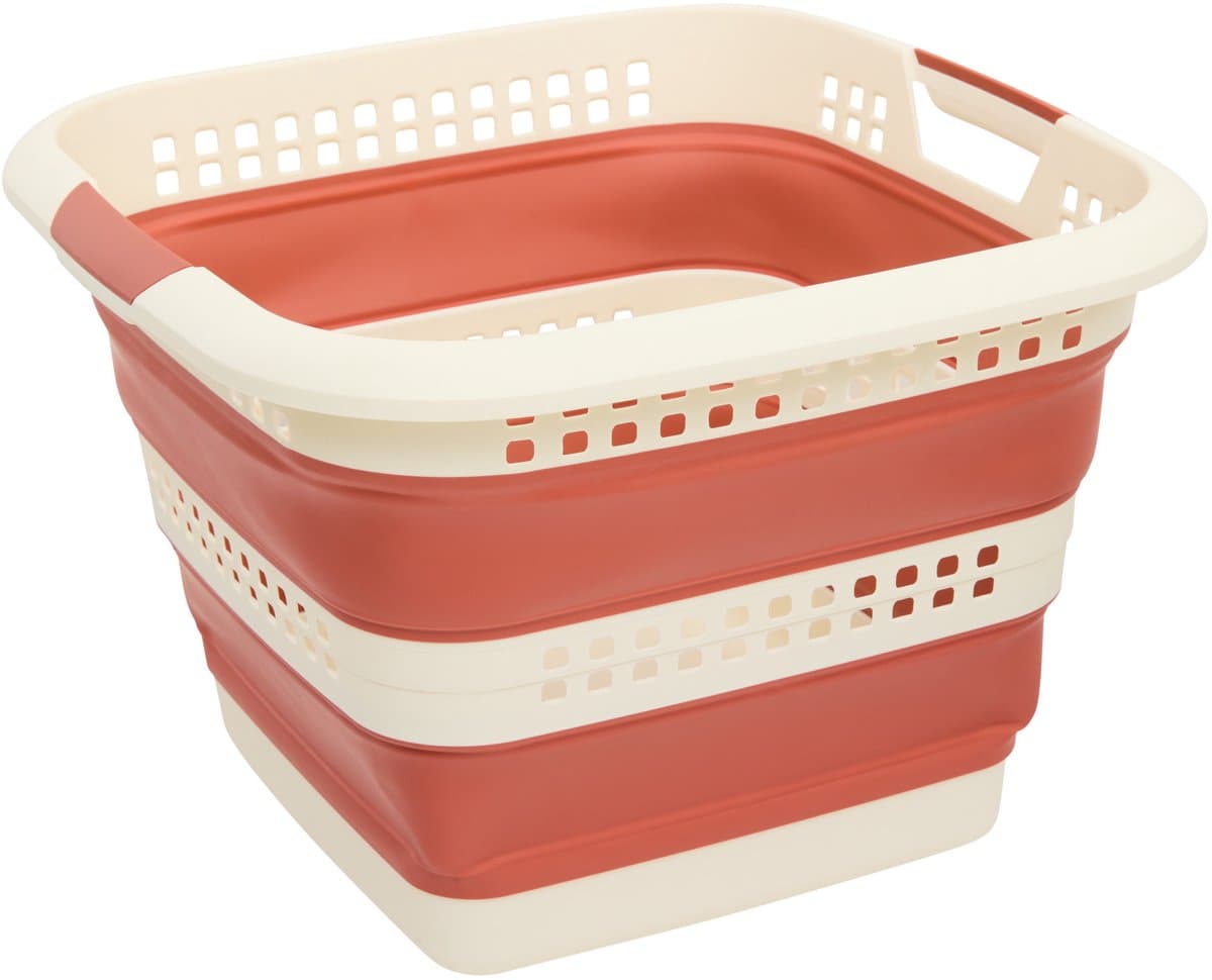 5Five Wasmand - 40L - rood - PP - opvouwbaar - 49 x 49 x 49 cm - flexibel — afbeelding 1