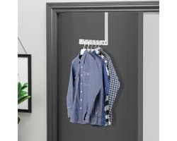 REWYTAZ-2 stuks - Inklapbaar Wanddroogrek - Wandmontage voor Kleding - Kledinghanger - Uitklapbaar Kledingrek Wand - Wanddroogrek voor Kleding - Droogrek voor kleding aan de muur - Wit