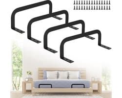 Allecto - antislip matrashouders - matrashouder - voorkomt wegglijden - 4 stuks - matrastoppers - perfect voor volwassenen - stevige metalen constr...
