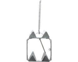 Vouwanker Staal - Opvouwbaar Anker - Boot Stabiliseren - Corrosiebestendig - 86 kg - Zilver