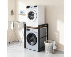 Washing Machine and Drying Cabinet, 3 Height Adjustable, Stacking Set for Washing Machine and Dryer with Front Loader, Washing Machine Cabinet, Load Capacity 300 kg (Nori)