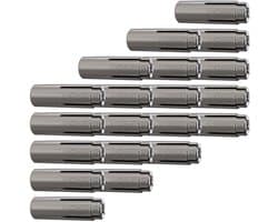 Slaganker M6 - Metaalanker Boutanker - Doorsteekinstallaties Maken - Gegalvaniseerd Staal Maatvast - 20 stuks 8mm Boorgat - Zilverkleurig