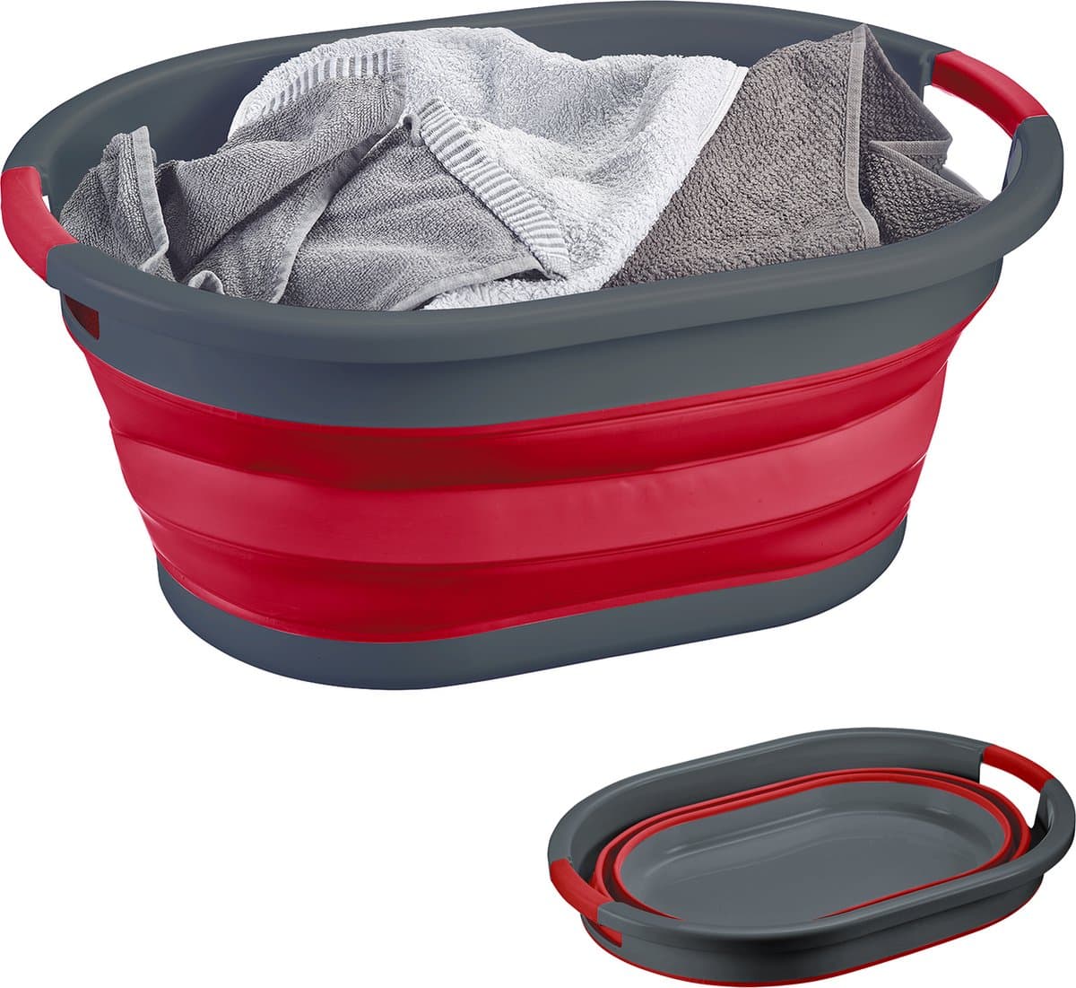 Westmark Wasmand - opvouwbare wasmand, ruimtebesparend en praktisch, handgrepen, geschikt voor opbergdoeleinden of als organizer, ideaal voor Tiny Living - 24 liter — afbeelding 1