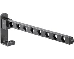 Wand Droogrek - Inklapbare Hangers - Ruimte Besparen - 90° Opvouwbaar - 5x3x5 cm - Grijs