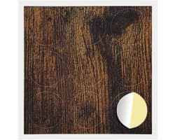 vidaXL - Zelfklevende - schroefcover - 12 - pcs - Rook - Eiken - Ø - 20 - x - 0,5 - mm
