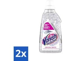 2 x Vanish Oxi Action - Kristalwit - Vlekkenverwijderaar Gel - Zonder Bleek - Witte Was - 15 Wasbeurten - Vlekkenverwijderaar - Witte Was - Wasmiddel - Vlekken Verwijderen - Wit Maken
