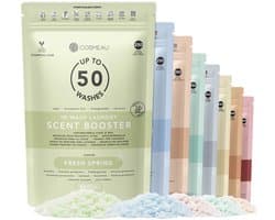 Cosmeau Geurbooster Proefpakket Navulling Lentefris Lavendel Zeebries Kersenbloesem Wilde Bossen Wolkendek Zomerbries Herfst Pure 9x50 wasbeurten - Geurkralen Wasparfum Scent Booster