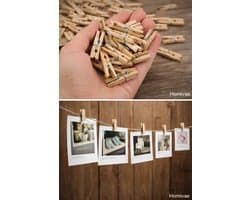 Homivae Mini Wasknijpers Hout 25 mm – 100 Stuks – Decoratief & Knutselen — afbeelding 1