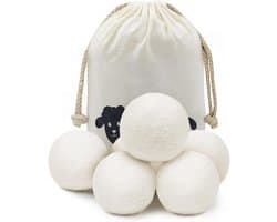 Droogballen-7 droogballen voor wasdroger-Zuivere wol - XL wollen droogballen - Voor wasgoed, vermindert de droogtijd, kreukels en statische elektriciteit - Gemaakt van hoogwaardige natuurlijke wol — afbeelding 1