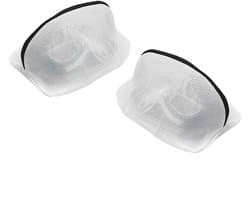 Schoenen Waszak - 2 stuks - Schoenen was tas - Wasnet Voor Schoenen - Schoenen / Sneakers - Herbruikbaar - Netje Anti-Vervorming - Met Rits En Hangende Ring - 42×24cm - White