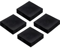 Anti-vibratiematten voor wasmachines en HVAC-apparatuur - 4 stuks rubberen pads, 50 mm, geluidsabsorberend