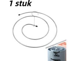 1 stuk - spiraalvormig droogrek voor kleding - groot rond, roterend droogrek voor dekbedden en lakens - zilver