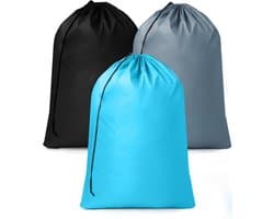 Trekkoordtas - S - 3 stuks - 90*60CM - 3 kleuren - Waterdicht - Stofdicht - Sluiting met trekkoord - Scheurvast - Herbruikbaar - Opbergtas - Reistas - Tas voor natte kleding - Schoenentas - Waszak voor op reis