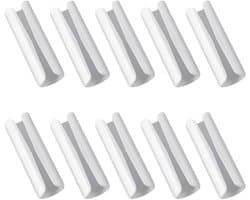 Daity 10-pack - Lakenklemmen - Antislip-lakenklemmen - Houder voor anti-slip-lakenklemmen - Om lakens comfortabel te houden op matrassen met opstaande randen (wit)