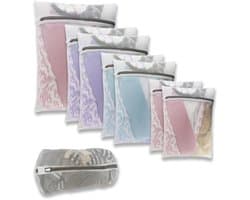 Ibenzoa® Hoogwaardige Waszakken Set Met Ritssluiting Voor Diverse Kledingstukken, 8 Stuks