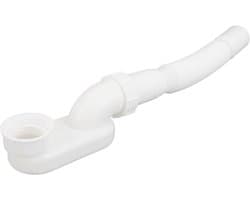 Allecto Premium - Afvoerslang en Afvoerset voor Badkuip en Douche - Flexibele Aansluitingen - 1 1/2 P Sifon - Geschikt voor Vrijstaande Badkuip - Hoogwaardige Kwaliteit