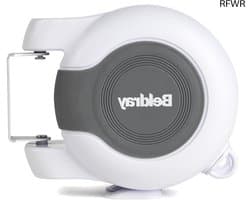 RFWR® Uitschuifbare Wäscheleine voor Binnen en Buiten, 26m Dubbele Drooglijn met Flexibele Wandbeugel